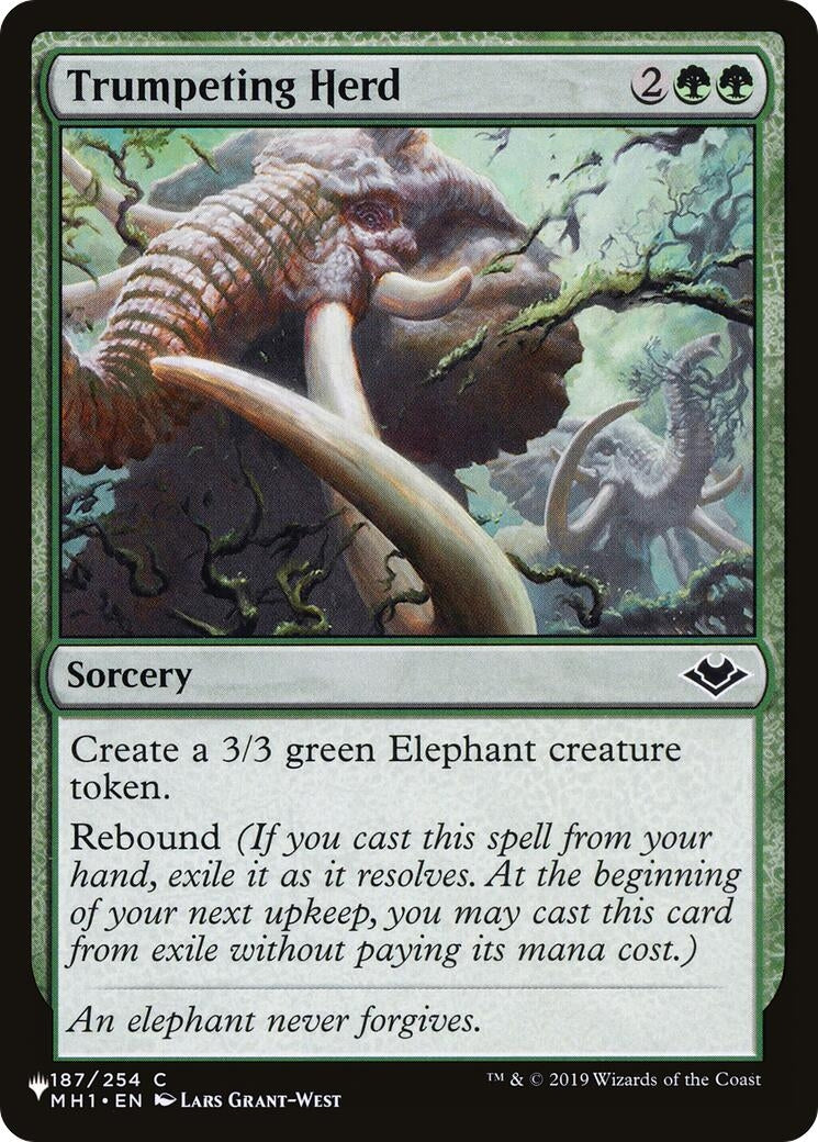 Image for Trumpeting Herd (187/254) (The List Reprints) - Magic: The Gathering