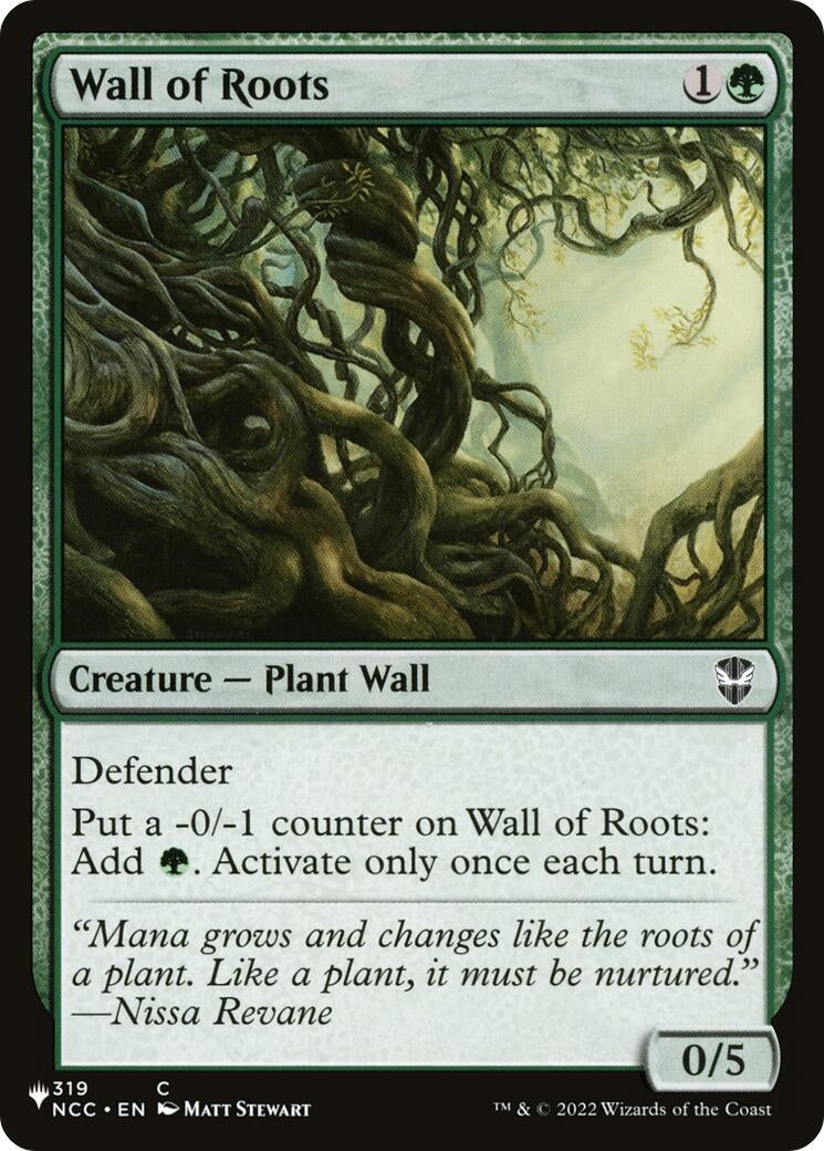 Image for Wall of Roots (319/093) - Magic: The Gathering