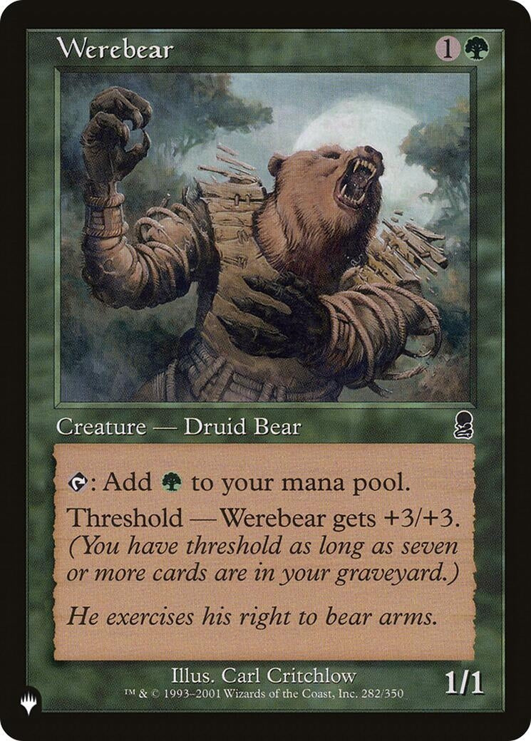 Image for Werebear (282/350) - Magic: The Gathering