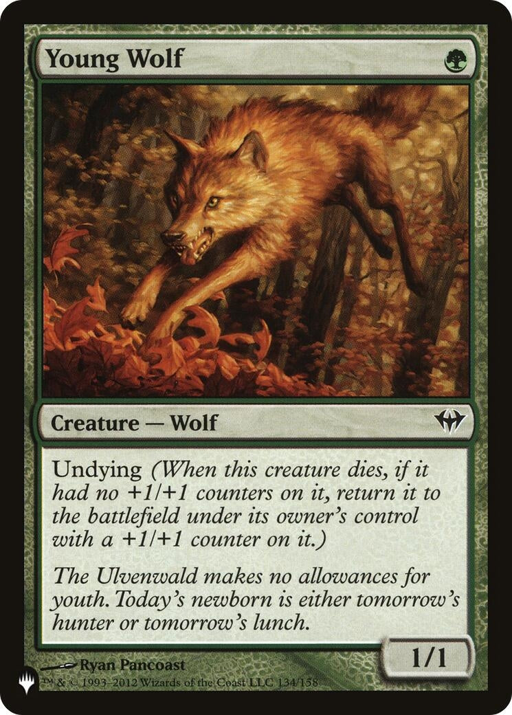 Image for Young Wolf (134/158) - Magic: The Gathering