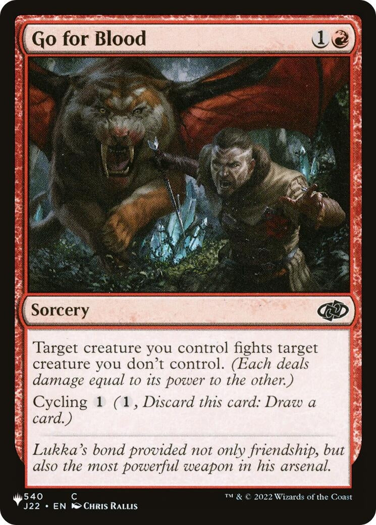 Go for Blood (540/051) (The List Reprints)