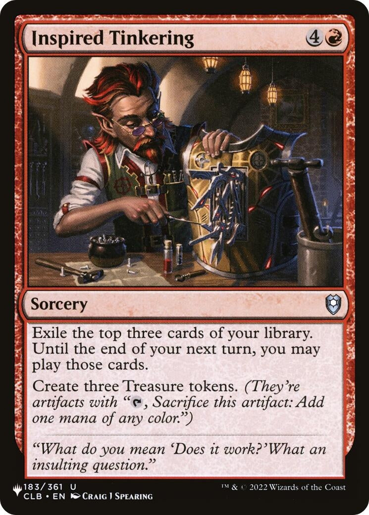 Inspired Tinkering (183/361) (The List Reprints)