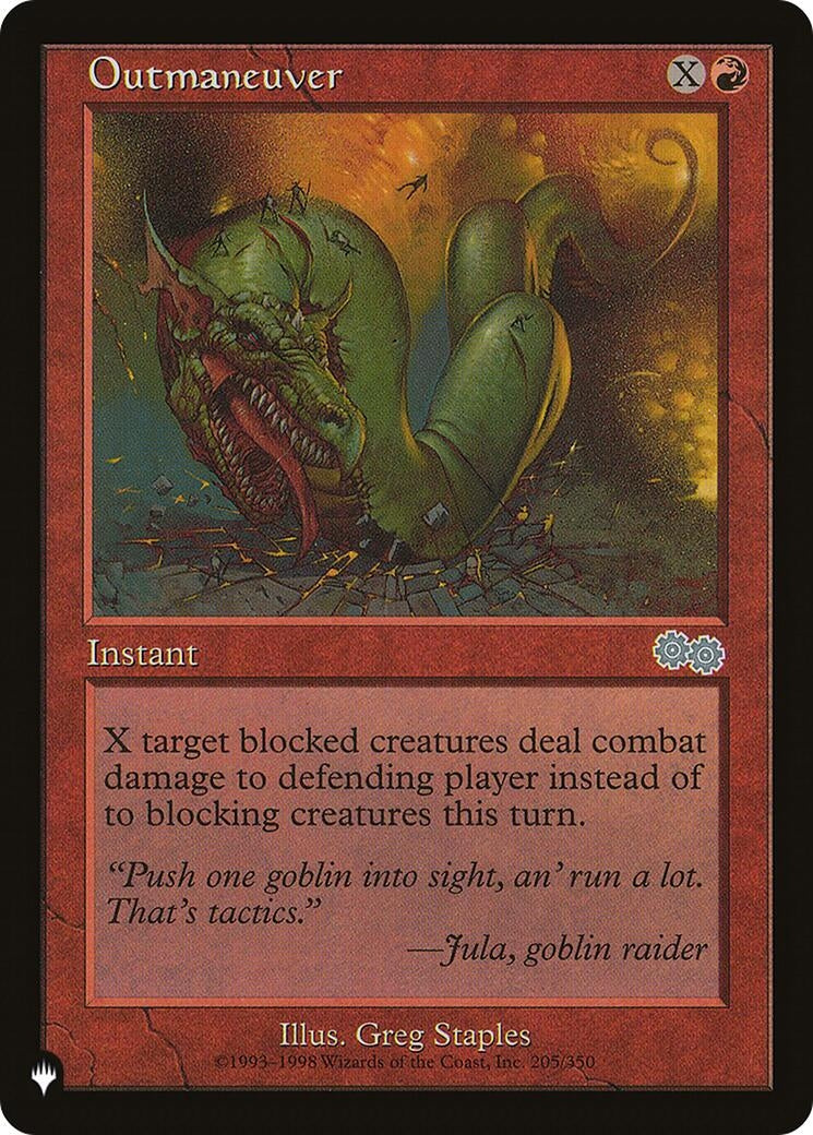 Outmaneuver (205/350) (The List Reprints)