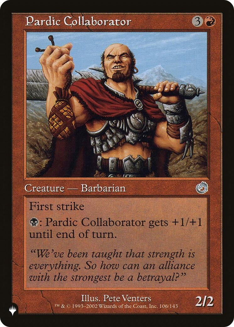 Pardic Collaborator (106/143) (The List Reprints)