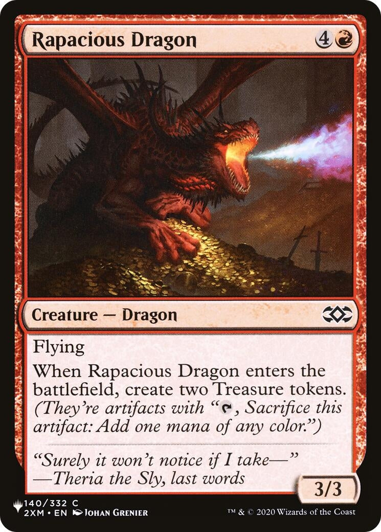 Rapacious Dragon (140/332) (The List Reprints)