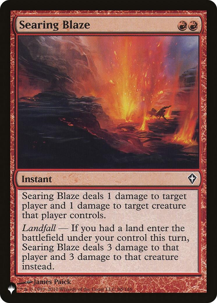 Searing Blaze (90/145) (The List Reprints)