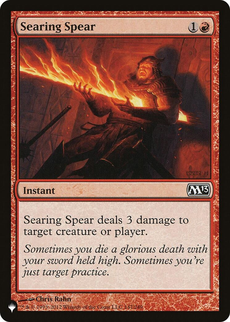 Searing Spear (147/249) (The List Reprints)
