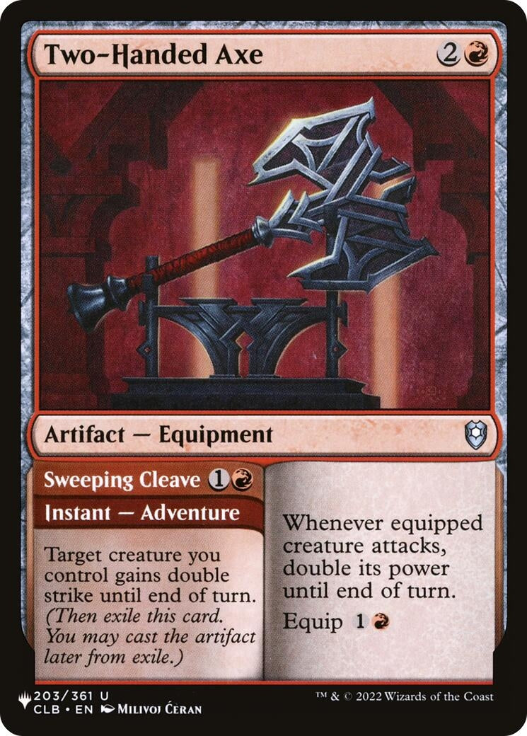Image for Two-Handed Axe (203/361) - Magic: The Gathering