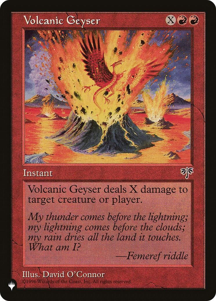 Volcanic Geyser (The List Reprints)