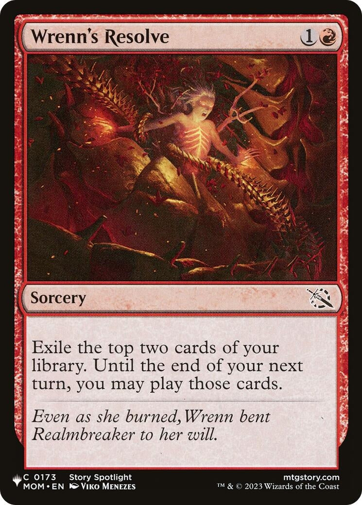 Image for Wrenn's Resolve (0173) - Magic: The Gathering