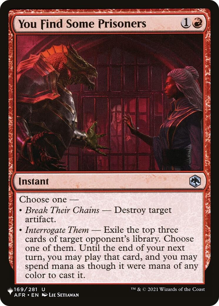 Image for You Find Some Prisoners (169/281) - Magic: The Gathering
