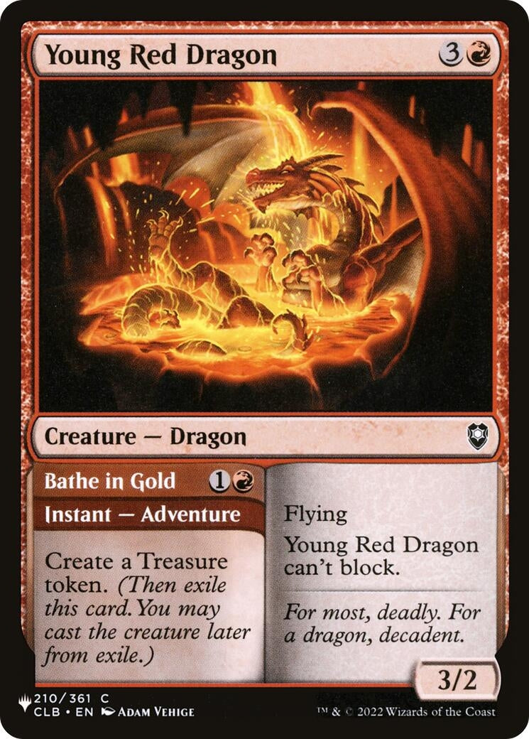 Image for Young Red Dragon (210/361) - Magic: The Gathering