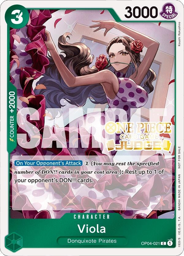 Viola (Judge Pack Vol. 4) (OP04-021) (One Piece Promotion Cards)