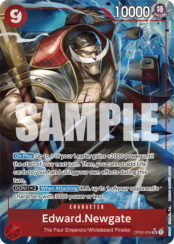 Image for Edward.Newgate (OP02-004) (Alternate Art) (OP02-004) (Premium Booster -The Best-) - One Piece Card Game
