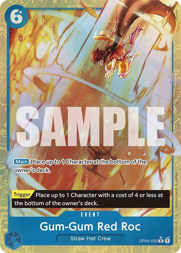 Gum-Gum Red Roc (Alternate Art) (OP04-056) (Premium Booster -The Best-)