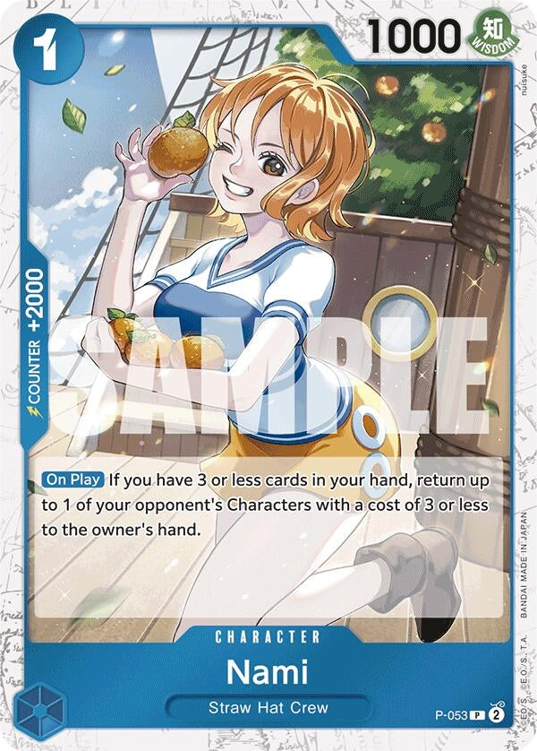 Nami (P-053) (Jolly Roger Foil) (P-053) (Premium Booster -The Best-)