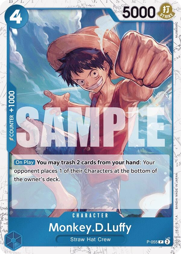 Monkey.D.Luffy (P-055) (Jolly Roger Foil) (P-055) (Premium Booster -The Best-)