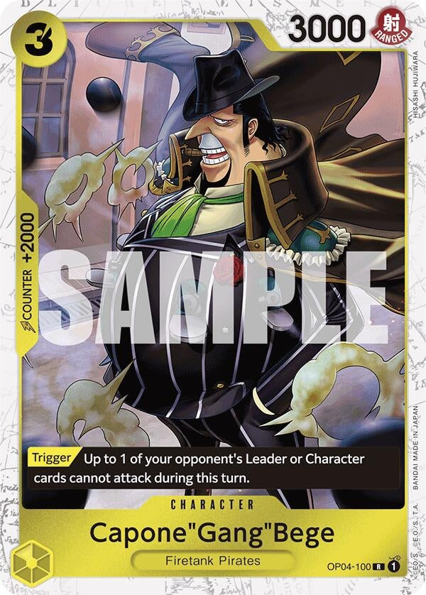 Image for Capone"Gang"Bege (OP04-100) (Jolly Roger Foil) (OP04-100) (Premium Booster -The Best-) - One Piece Card Game