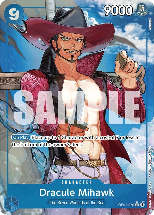 Dracule Mihawk (OP01-070) (Alternate Art) (OP01-070) (Premium Booster -The Best-)