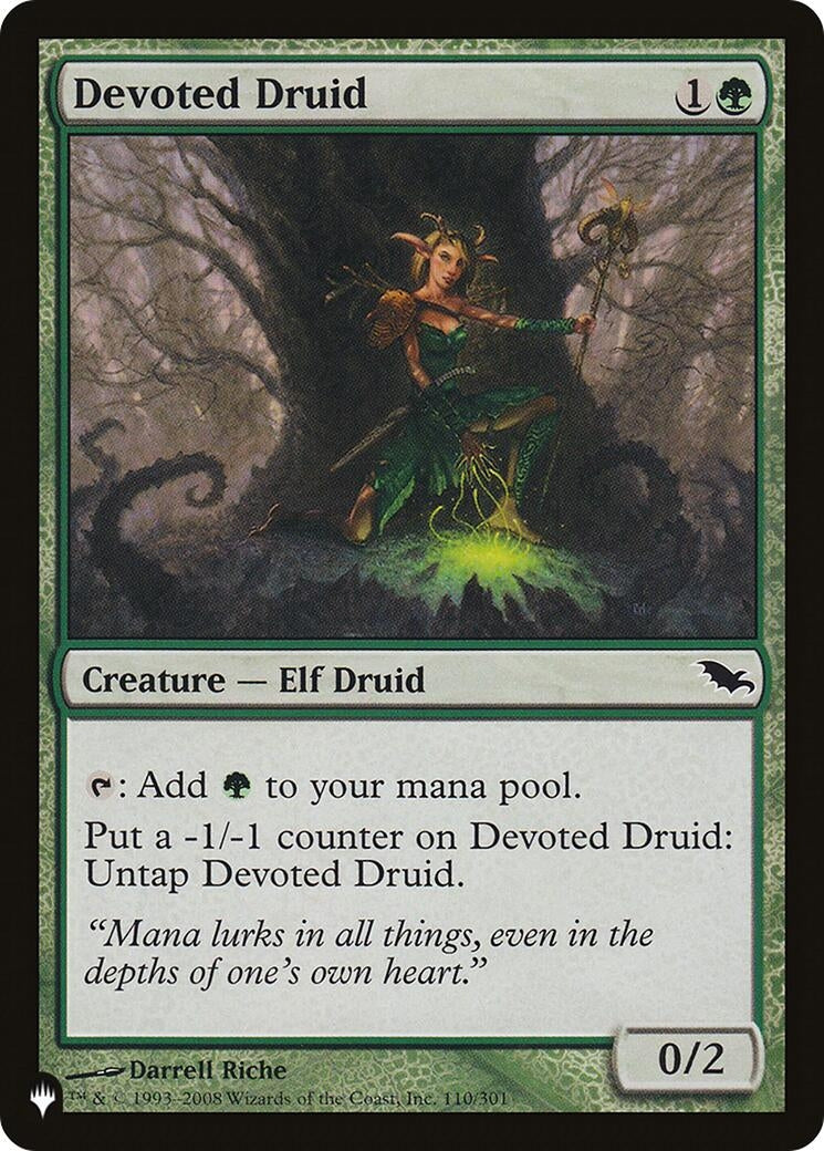 Devoted Druid (SHM) (110/301) (The List Reprints)