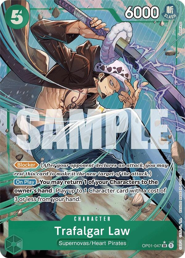 Image for Trafalgar Law (OP01-047) (Alternate Art) (OP01-047) (Premium Booster -The Best-) - One Piece Card Game