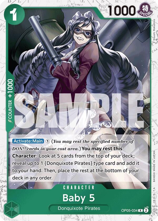 Baby 5 (OP05-034) (Jolly Roger Foil) (OP05-034) (Premium Booster -The Best-)