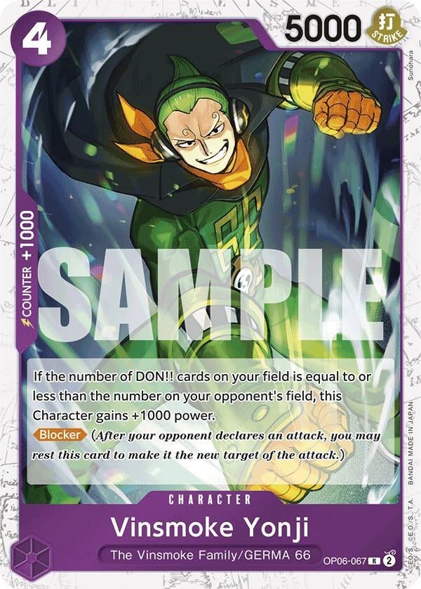 Vinsmoke Yonji (OP06-067) (Jolly Roger Foil) (OP06-067) (Premium Booster -The Best-)