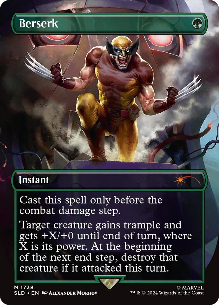 Image for Berserk (1738) (Rainbow Foil) (1738) (Secret Lair Drop Series) - Magic: The Gathering
