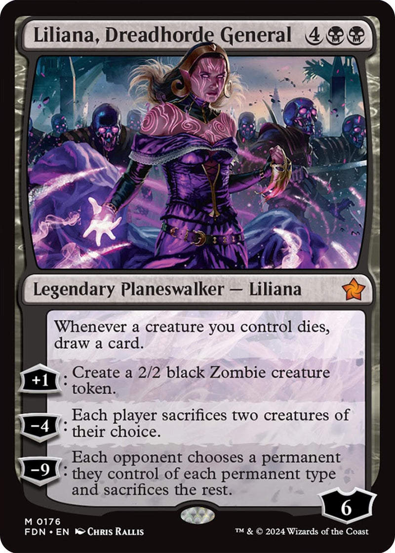 Liliana, Dreadhorde General (176) (Foundations) (FDN)