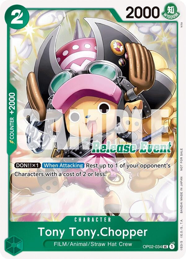 Image for Tony Tony.Chopper (ST15 - ST20 Release Event Winner Pack) (OP02-034) (One Piece Promotion Cards) - One Piece Card Game