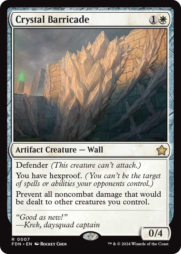 Crystal Barricade (7) (Foundations) (FDN)