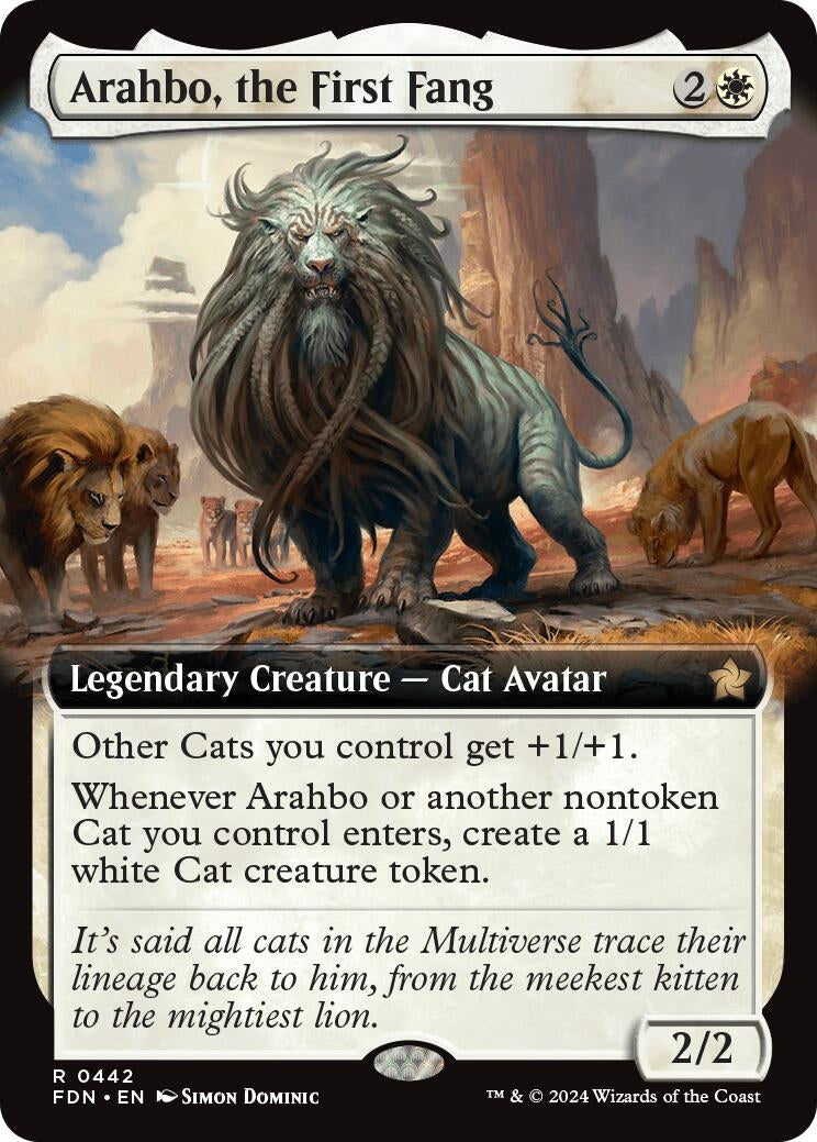 Arahbo, the First Fang (Extended Art) (442) (Foundations) (FDN)