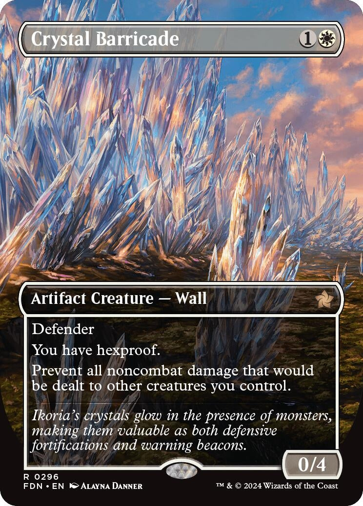 Crystal Barricade (Borderless) (296) (Foundations) (FDN)