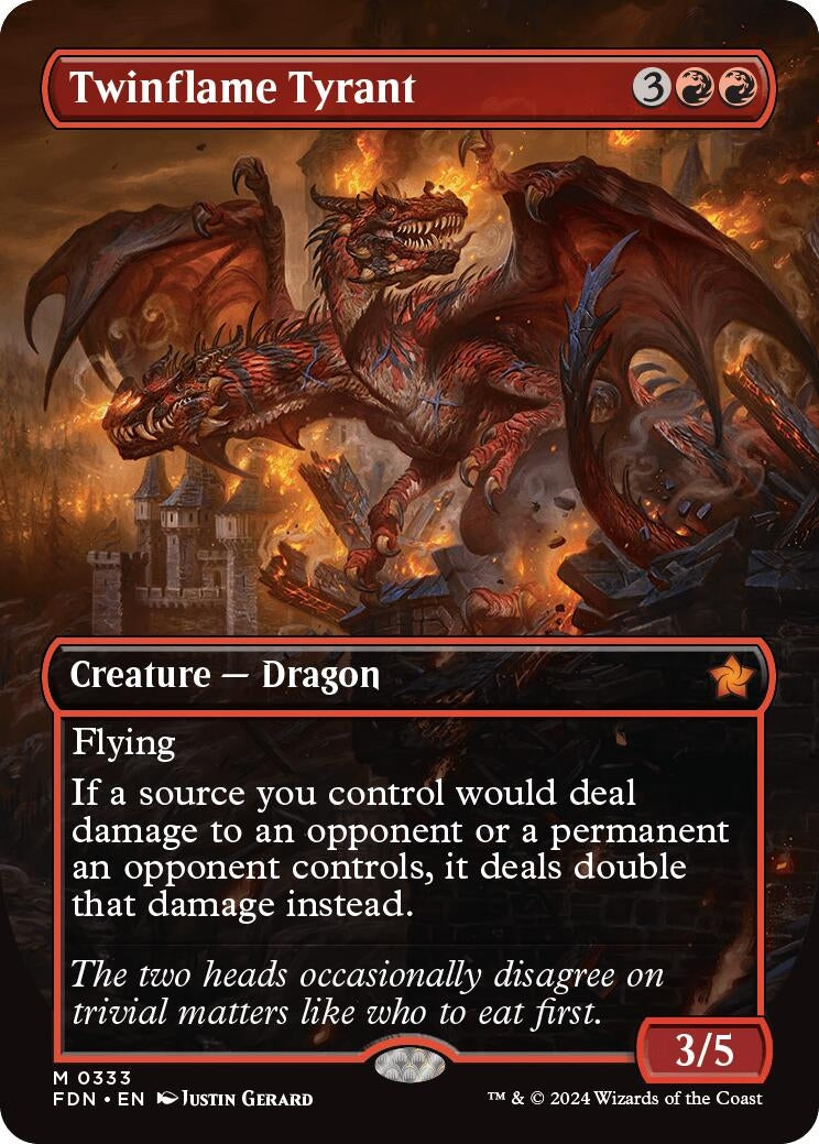 Image for Twinflame Tyrant (Borderless) (333) - Magic: The Gathering
