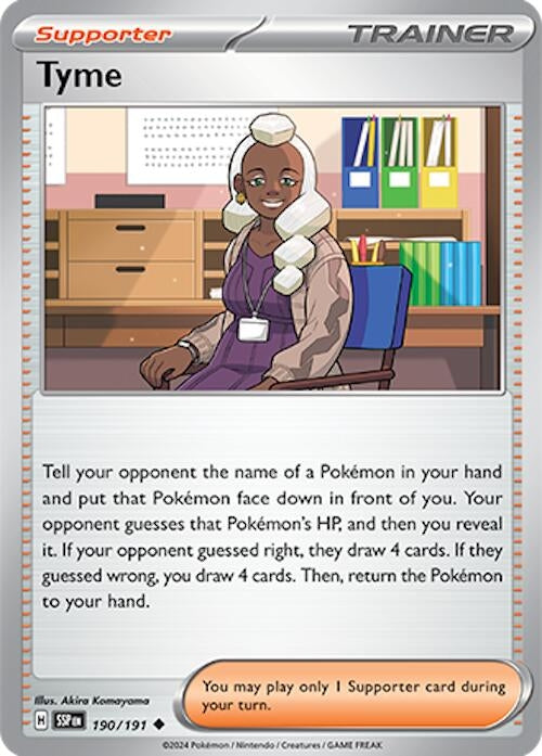 Image for Tyme (190/191) (SV08: Surging Sparks) - Pokemon