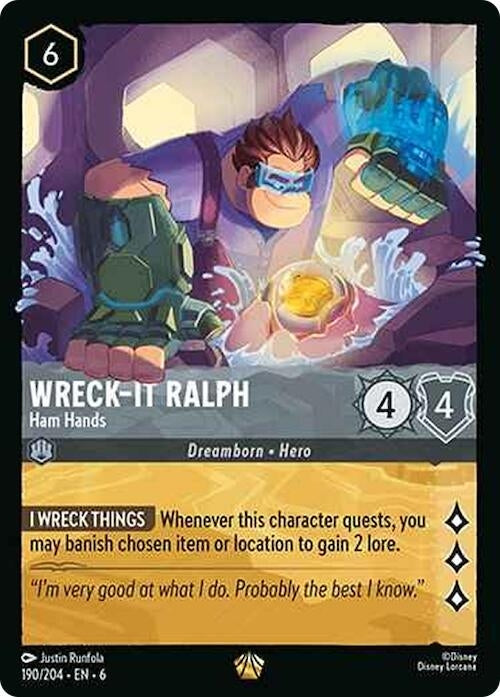 Wreck-It Ralph - Ham Hands (190/204) (Azurite Sea)
