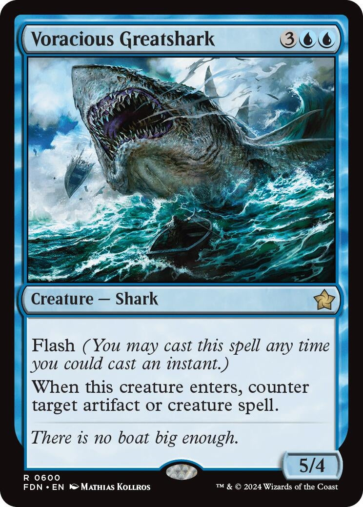 Voracious Greatshark (600) (Foundations) (FDN)