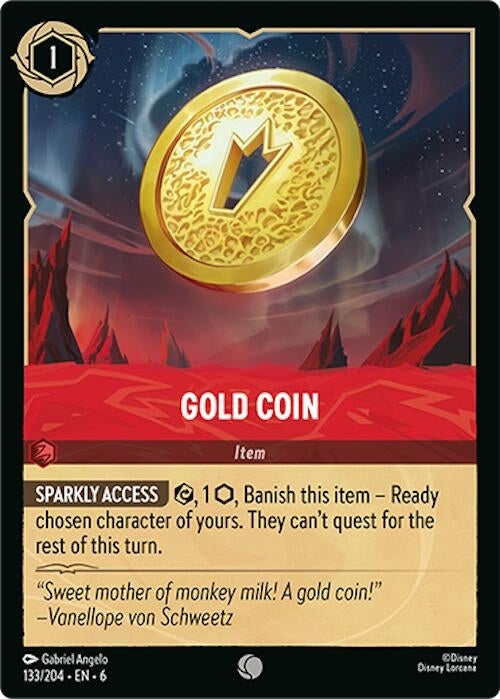 Gold Coin (133/204) (Azurite Sea)