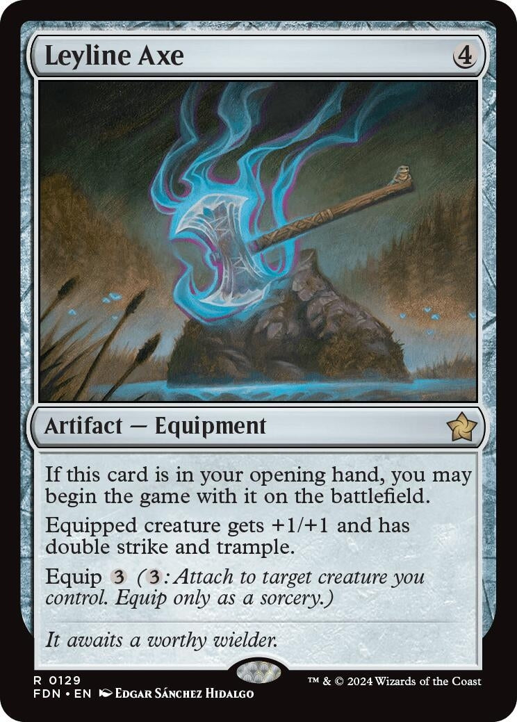 Leyline Axe (129) (Foundations) (FDN)