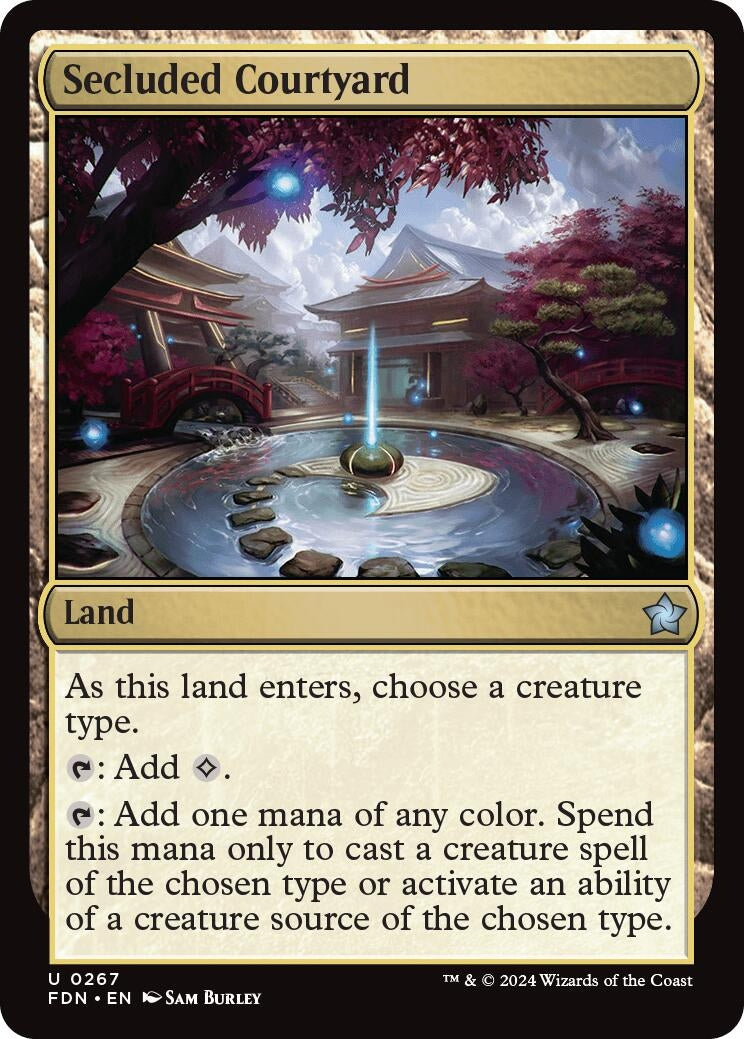 Secluded Courtyard (267) (Foundations) (FDN)