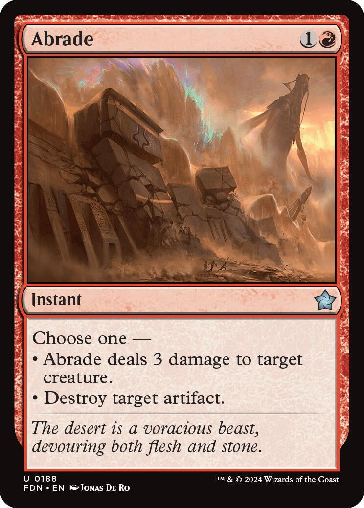 Abrade (188) (Foundations) (FDN)