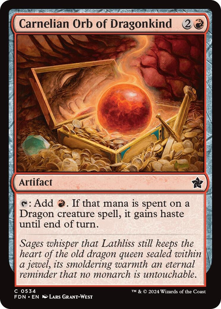 Carnelian Orb of Dragonkind (534) (Foundations) (FDN)