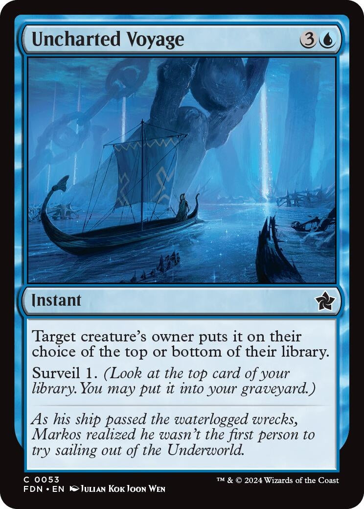Uncharted Voyage (53) (Foundations) (FDN)