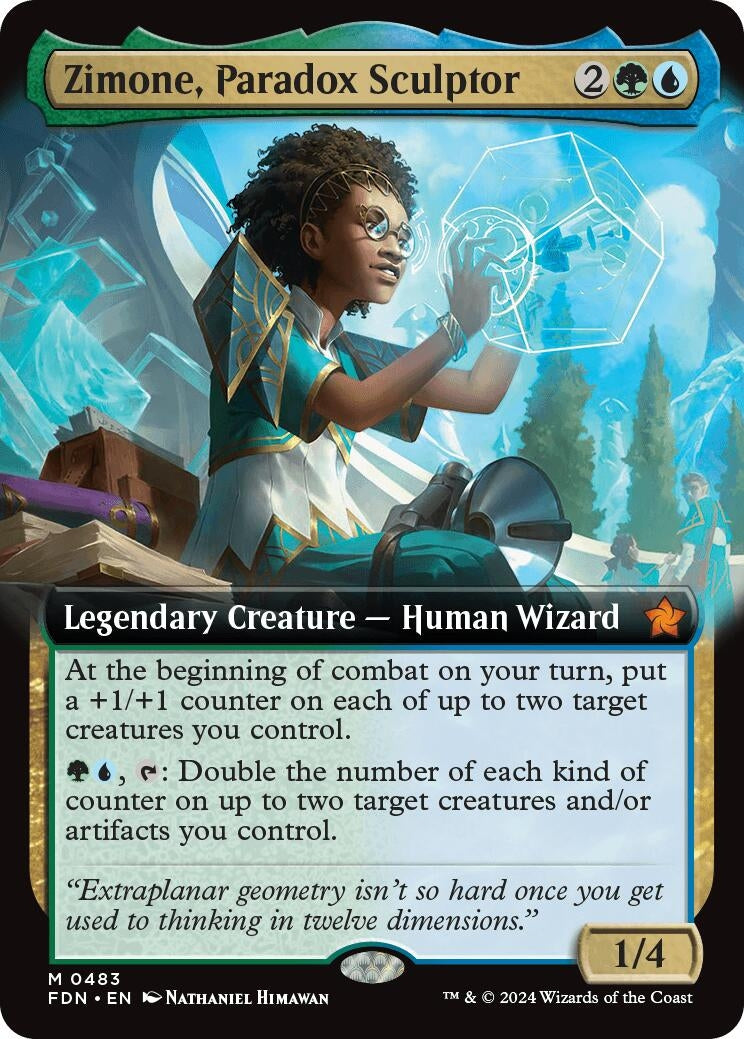Image for Zimone, Paradox Sculptor (Extended Art) (483) - Magic: The Gathering
