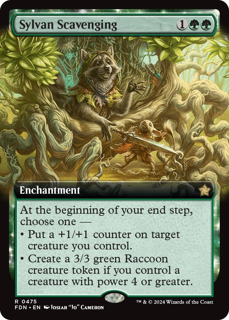 Sylvan Scavenging (Extended Art) (475) (Foundations) (FDN)