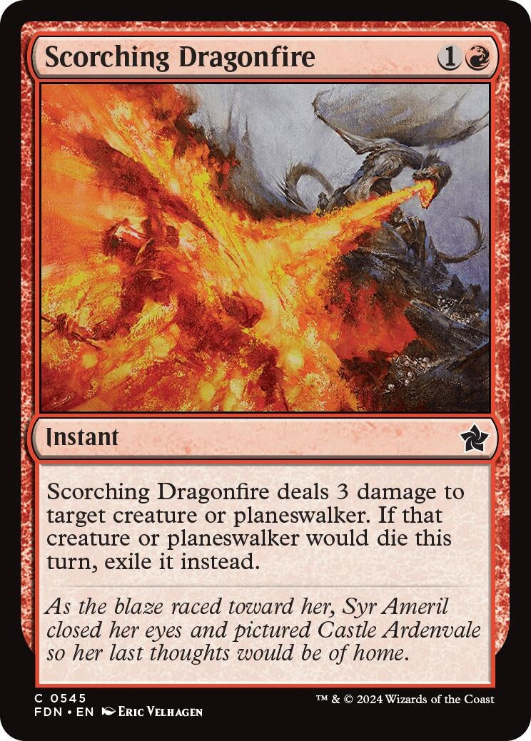 Scorching Dragonfire (545) (Foundations) (FDN)
