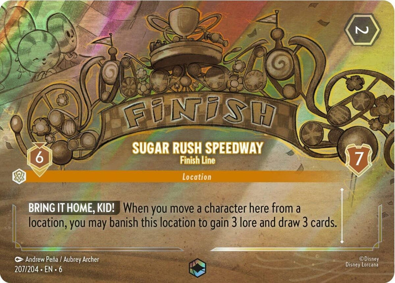 Sugar Rush Speedway - Finish Line (Enchanted) (207/204) (Azurite Sea)