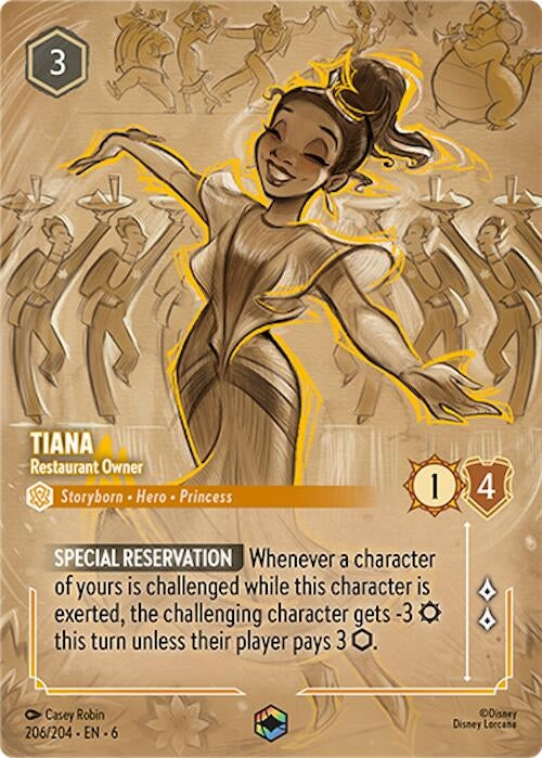 Tiana - Restaurant Owner (Enchanted) (206/204) (Azurite Sea)