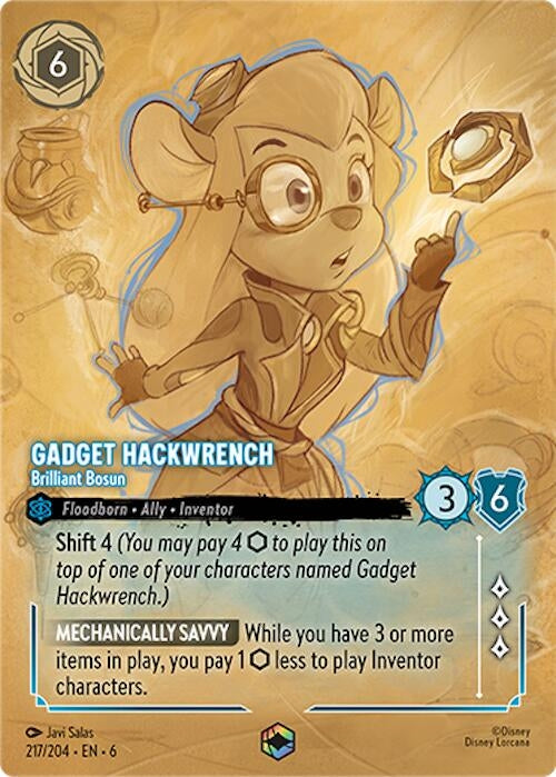 Gadget Hackwrench - Brilliant Bosun (Enchanted) (217/204) (Azurite Sea)