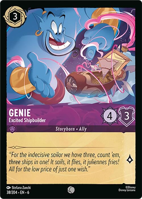 Genie - Excited Shipbuilder (38/204) (Azurite Sea)